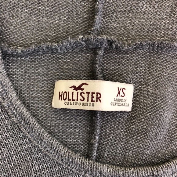 🍁SOLD🍁Hollister Hooded Sweater in Light Grey - Picture 3 of 5